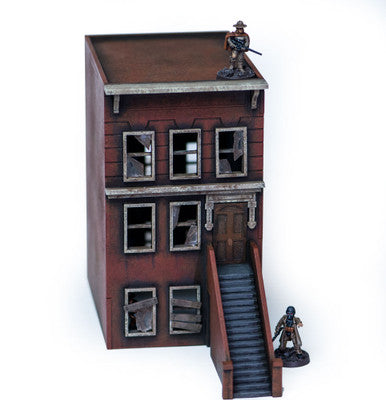 28mm "Brownstone" Row House (MDF) - 28MMDF401 (Online Order Only)