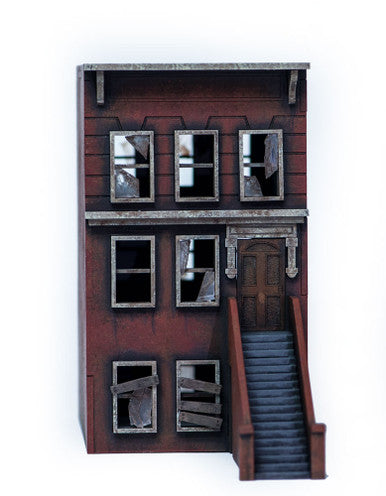 28mm "Brownstone" Row House (MDF) - 28MMDF401 (Online Order Only)