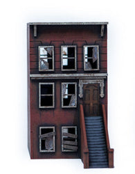 28mm "Brownstone" Row House (MDF) - 28MMDF401 (Online Order Only)