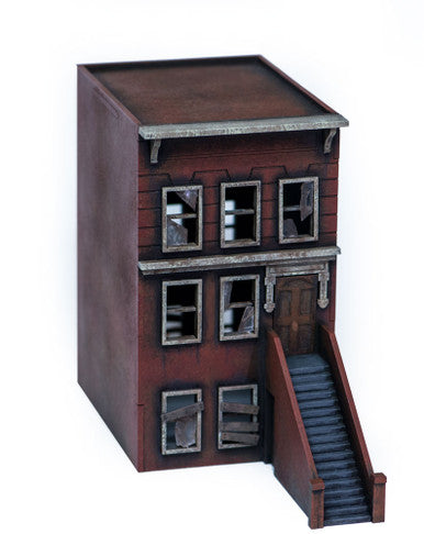 28mm "Brownstone" Row House (MDF) - 28MMDF401 (Online Order Only)