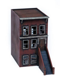 28mm "Brownstone" Row House (MDF) - 28MMDF401 (Online Order Only)