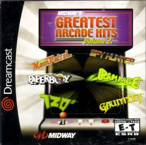 Midway's Greatest Arcade Hits Volume 2 (Sega Dreamcast) (ONLINE ORDER ONLY)