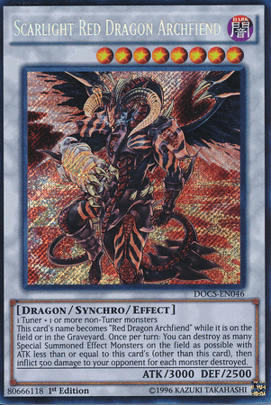 Scarlight Red Dragon Archfiend [DOCS-EN046] Secret Rare (ONLINE ORDER ONLY)