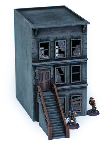 28mm "Brownstone" Row House (MDF) - 28MMDF402 (Online Order Only)