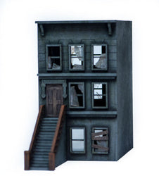 28mm "Brownstone" Row House (MDF) - 28MMDF402 (Online Order Only)