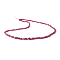 2.5-5.5mm Ruby Faceted Rondelle Beads 18 inch 233 pieces (ONLINE ORDER ONLY)