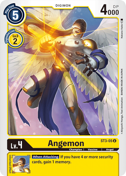 Angemon [ST3-05] [Starter Deck: Heaven's Yellow] (ONLINE ORDER ONLY)