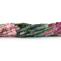 3-5mm Multi Color Tourmaline Plain Rectangle Beads 16 inch 96 pieces (ONLINE ORDER ONLY)
