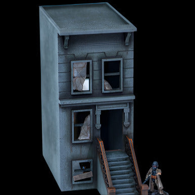 28mm "Brownstone" Row House (MDF) - 28MMDF404 (Online Order Only)