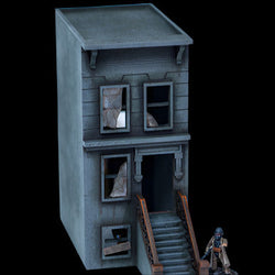 28mm "Brownstone" Row House (MDF) - 28MMDF404 (Online Order Only)