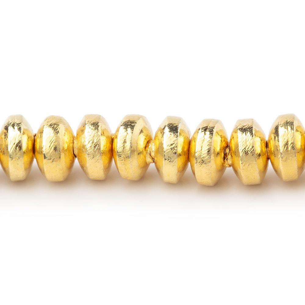 6mm 22kt Gold Plated Copper Disc Beads 8 inch 71 pieces (ONLINE ORDER ONLY)