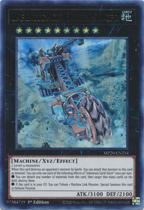 Infinitrack Earth Slicer [MP20-EN214] Ultra Rare (ONLINE ORDER ONLY)
