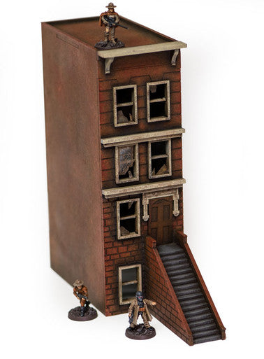 28mm "Brownstone" Row House (MDF) - 28MMDF406 (Online Order Only)