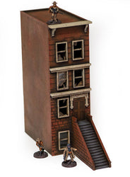 28mm "Brownstone" Row House (MDF) - 28MMDF406 (Online Order Only)