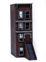 28mm "Brownstone" Row House (MDF) - 28MMDF406 (Online Order Only)