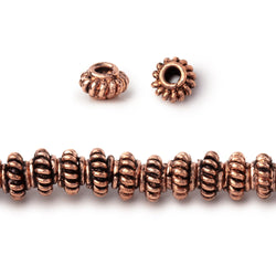 6mm Pinwheel Spacer with 2mm Large Hole Beads 8 inch 50 pieces