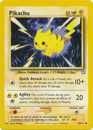 Pikachu (70/111) [Neo Genesis Unlimited] (Online Only)