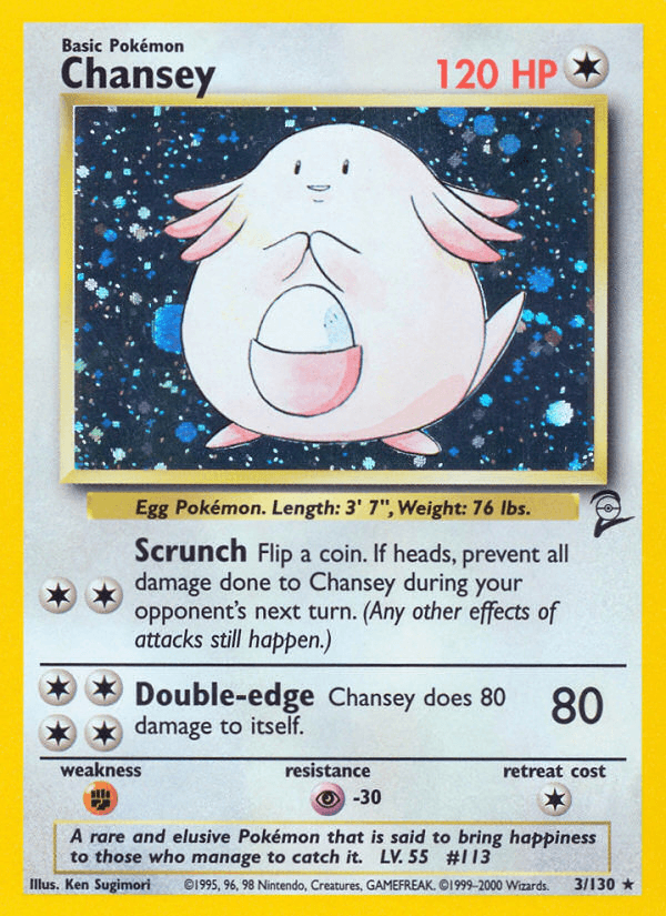 Chansey (3/130) [Base Set 2] (Online Only)