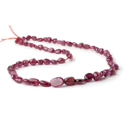 7x5-14x11mm Ruby Plain Nugget Beads 19 inch 62 pieces (ONLINE ORDER ONLY)