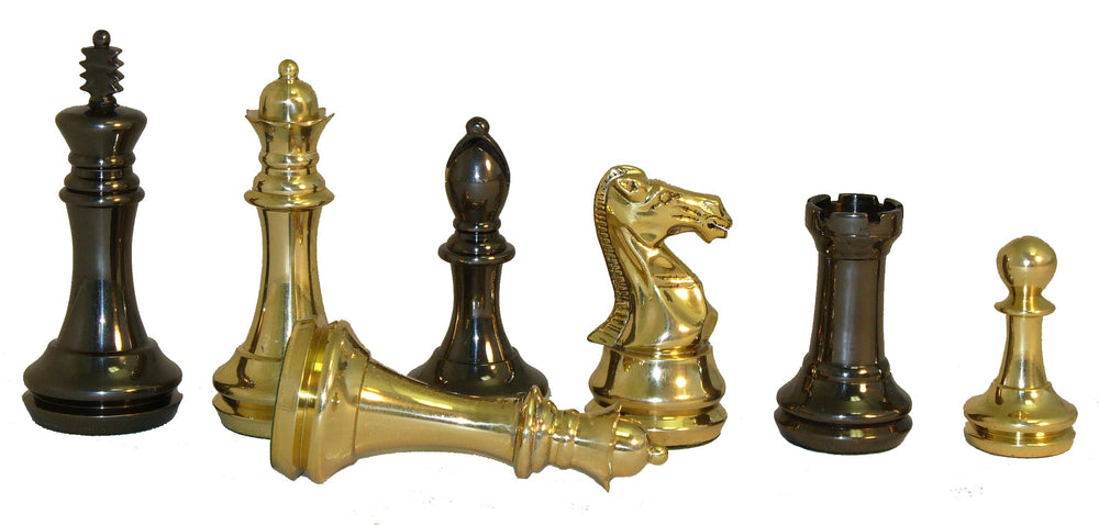 Chess Pieces - Solid Brass Double Queens Chess Pieces (ONLINE ORDER ONLY)