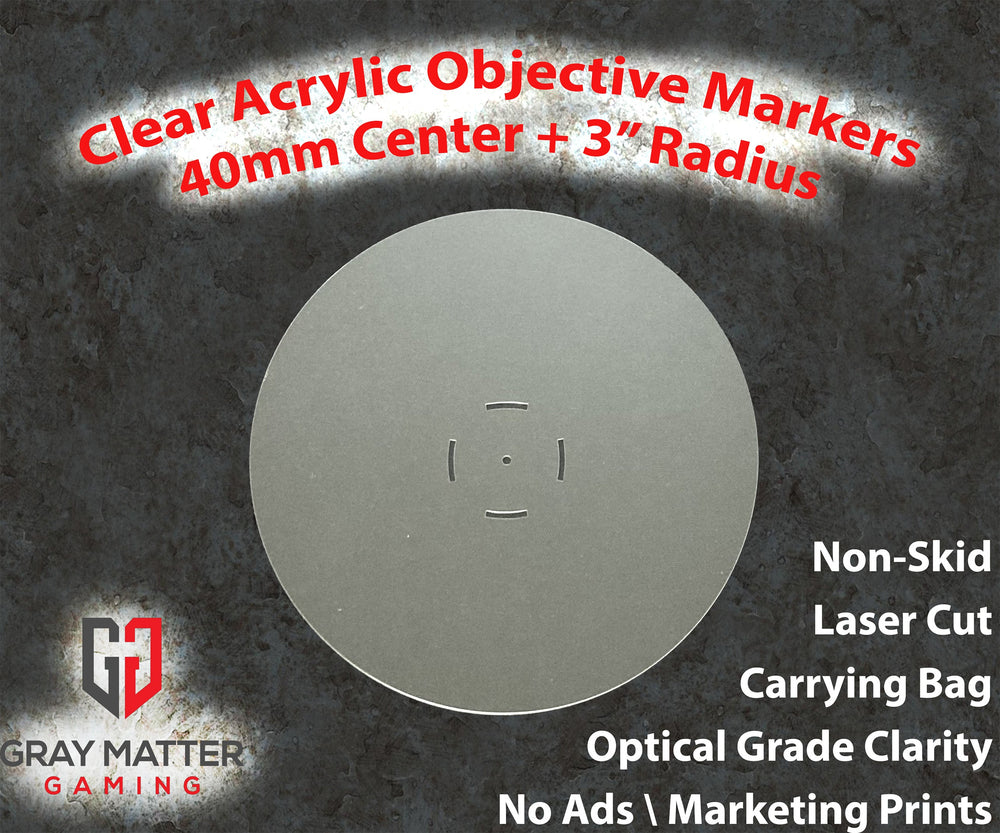 Acrylic Objective Markers - 7.57" Diameter (ONLINE ORDER ONLY)