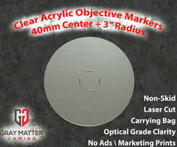 Acrylic Objective Markers - 7.57" Diameter (ONLINE ORDER ONLY)
