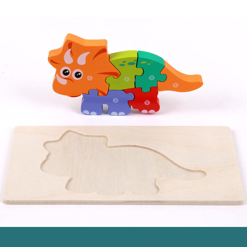 Wooden Three-dimensional Dinosaur Puzzle (ONLINE ORDER ONLY)