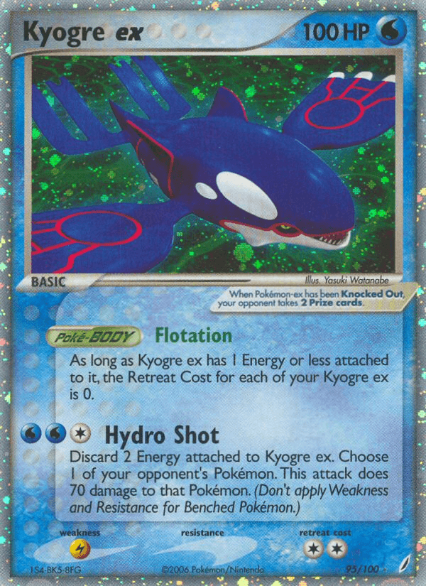 Kyogre ex (95/100) [EX: Crystal Guardians] (Online Only)