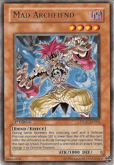 Mad Archfiend [CSOC-EN003] Rare (ONLINE ORDER ONLY)