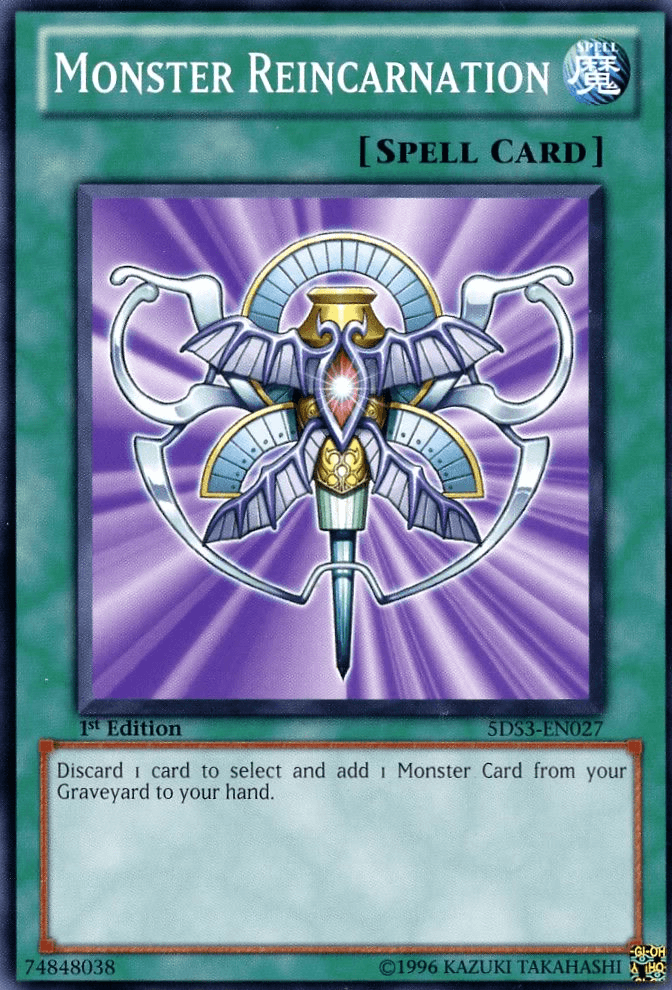 Monster Reincarnation [5DS3-EN027] Common (ONLINE ORDER ONLY)