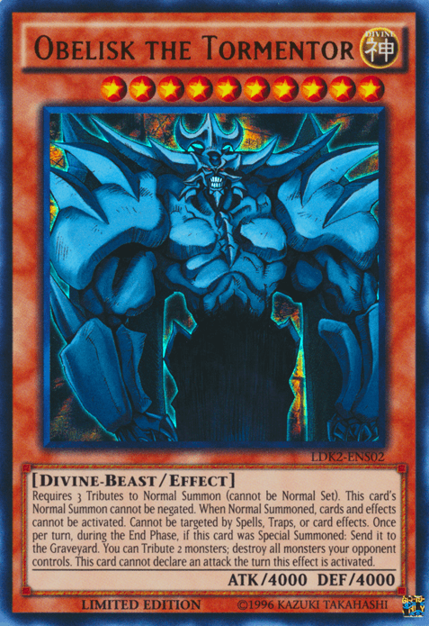 Obelisk the Tormentor [LDK2-ENS02] Ultra Rare (ONLINE ORDER ONLY)