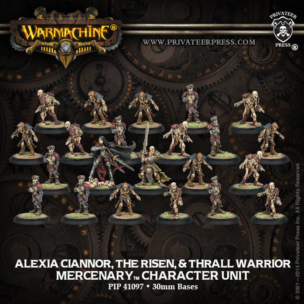 Warmachine: Mercenaries Alexia Ciannor, The Risen & Thrall Warrior (ONLINE ORDER ONLY)