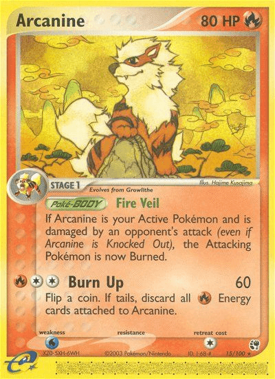 Arcanine (15/100) [EX: Sandstorm] (Online Only)