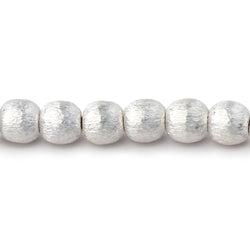6mm Brushed Round Beads