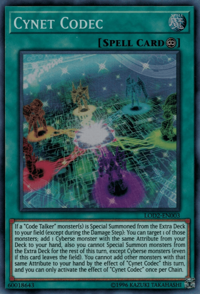 Cynet Codec (Legacy of the Duelist: Link Evolution) [LOD2-EN003] Super Rare (ONLINE ORDER ONLY)