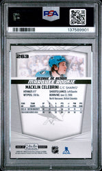 Graded 2024 O-Pee-Chee Platinum Macklin Celebrini #263 Rookie RC Hockey Card PSA 10 Gem Mint