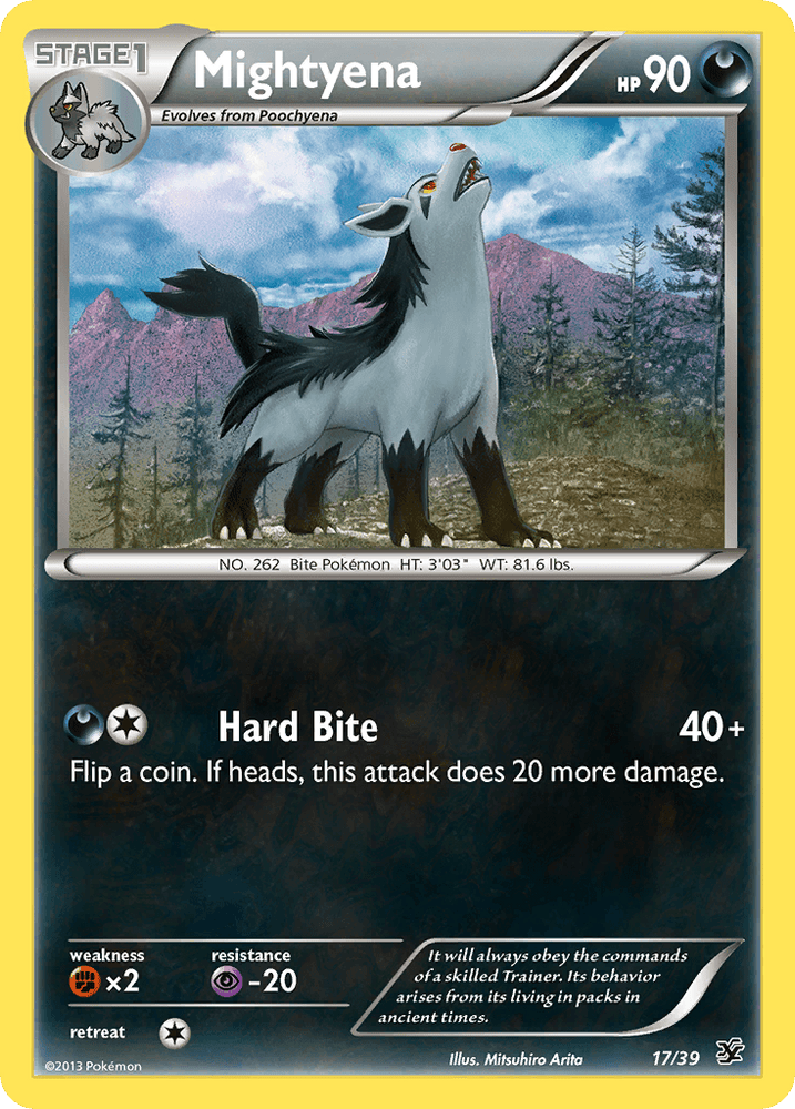Mightyena (17/39) [XY: Kalos Starter Set] (Online Only)