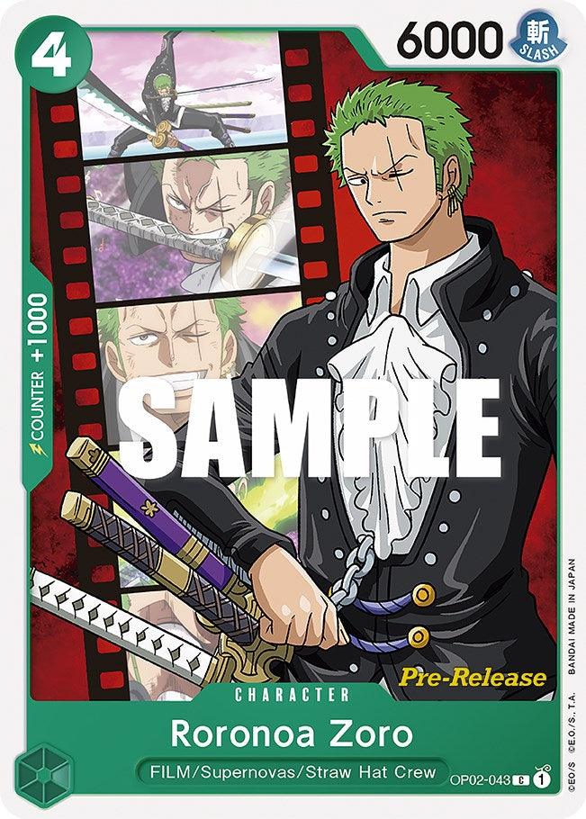 Roronoa Zoro [Paramount War Pre-Release Cards] (ONLINE ORDER ONLY)