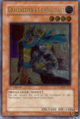 Gravekeeper's Commandant [FOTB-EN015] Ultimate Rare (ONLINE ORDER ONLY)