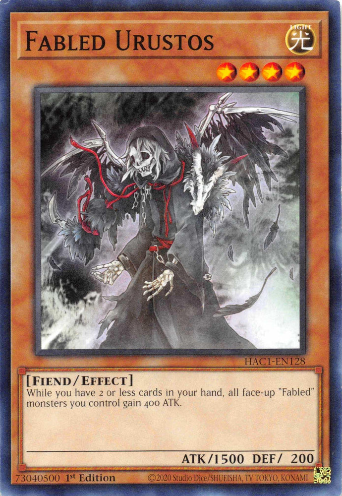 Fabled Urustos (Duel Terminal) [HAC1-EN128] Parallel Rare (ONLINE ORDER ONLY)