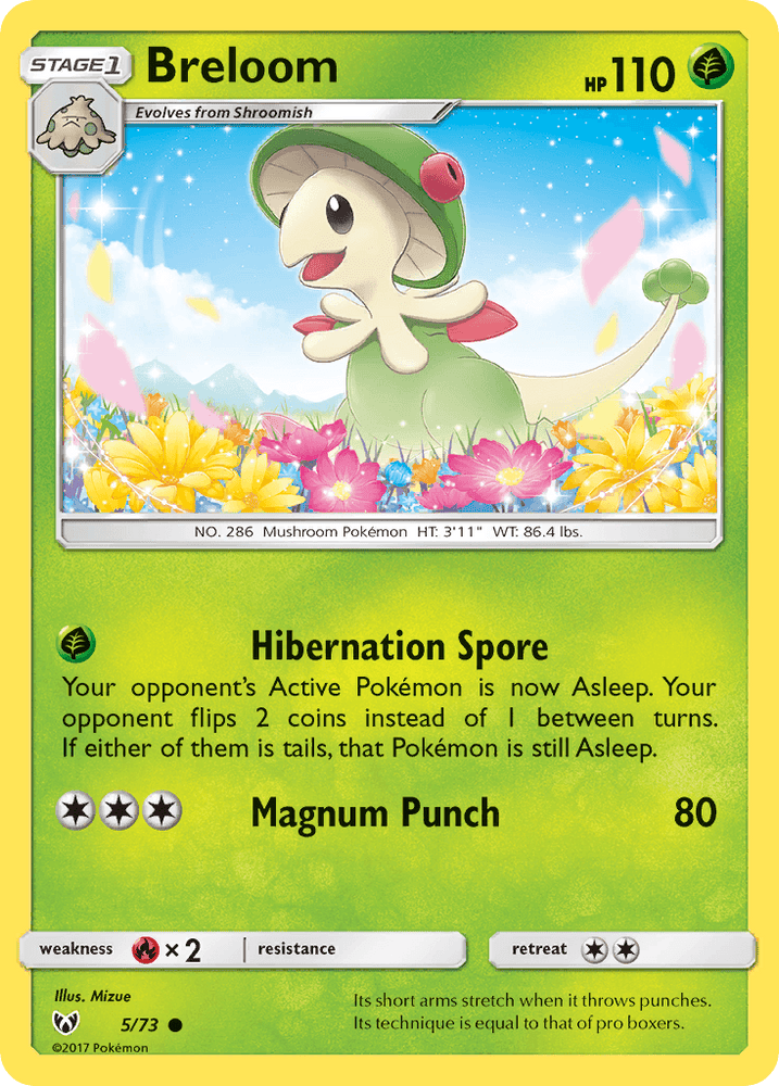 Breloom (5/73) [Sun & Moon: Shining Legends] (Online Only)