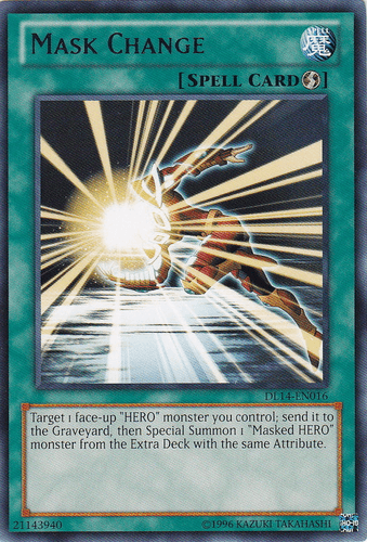 Mask Change (Blue) [DL14-EN016] Rare (ONLINE ORDER ONLY)