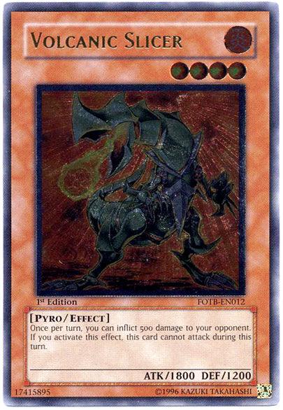 Volcanic Slicer [FOTB-EN012] Ultimate Rare (ONLINE ORDER ONLY)