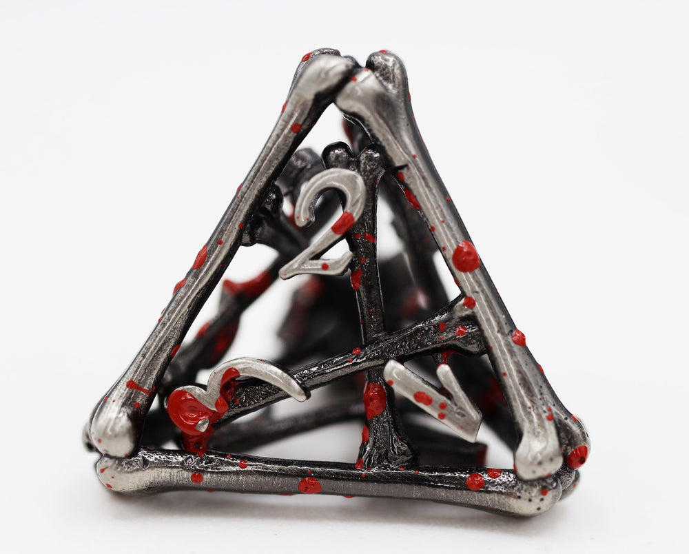 Vampire Bones - Hollow Metal RPG Dice Set (ONLINE ORDER ONLY)