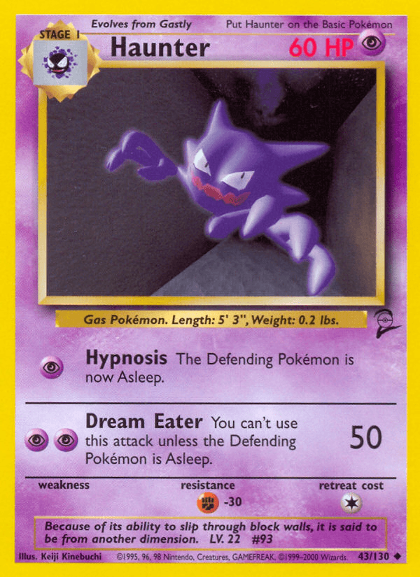Haunter (43/130) [Base Set 2] (Online Only)