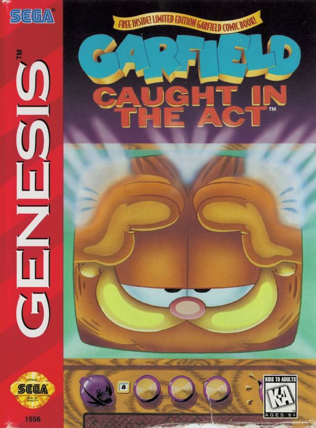 Garfield Caught in the Act (Sega Genesis) (ONLINE ORDER ONLY)