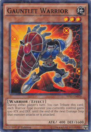 Gauntlet Warrior [BP03-EN070] Shatterfoil Rare (ONLINE ORDER ONLY)