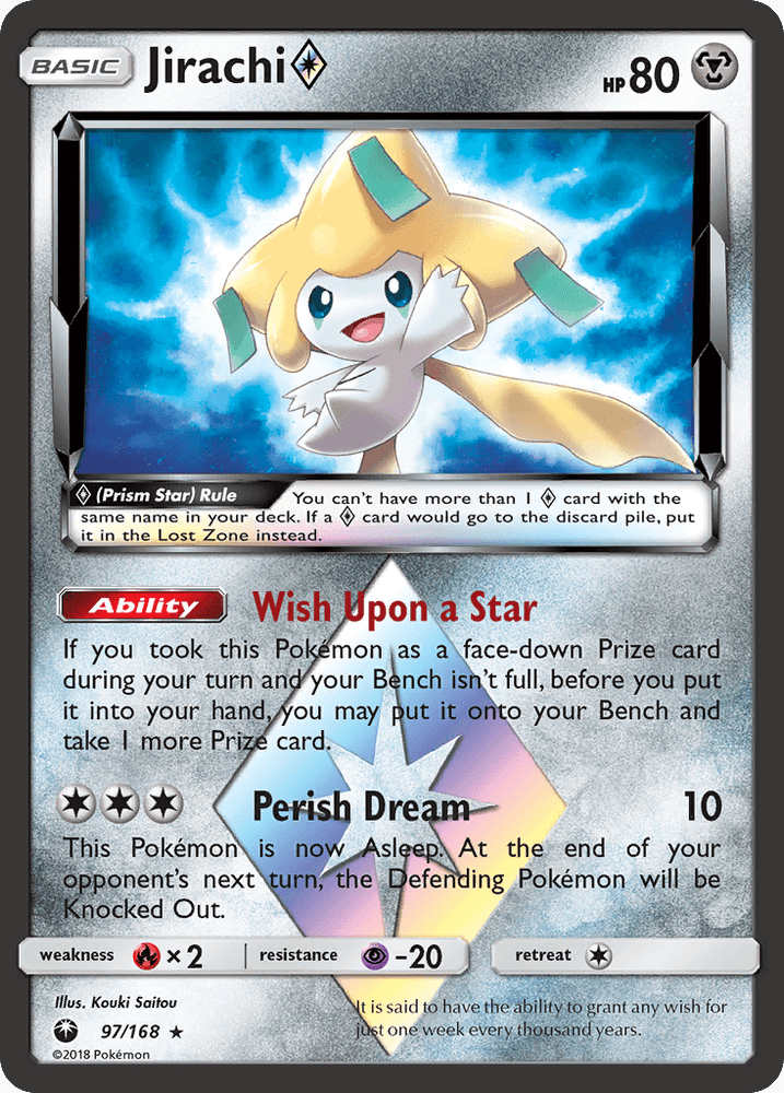 Jirachi (97/168) (Prism Star) [Sun & Moon: Celestial Storm] (Online Only)