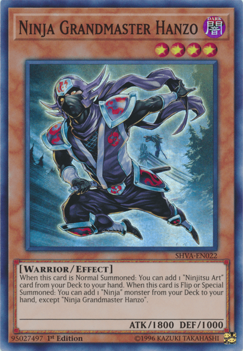 Ninja Grandmaster Hanzo [SHVA-EN022] Super Rare (ONLINE ORDER ONLY)