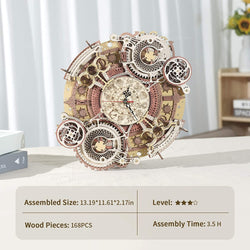 3D Wooden Art Zodiac Wall Clock Puzzle. (ONLINE ORDER ONLY)